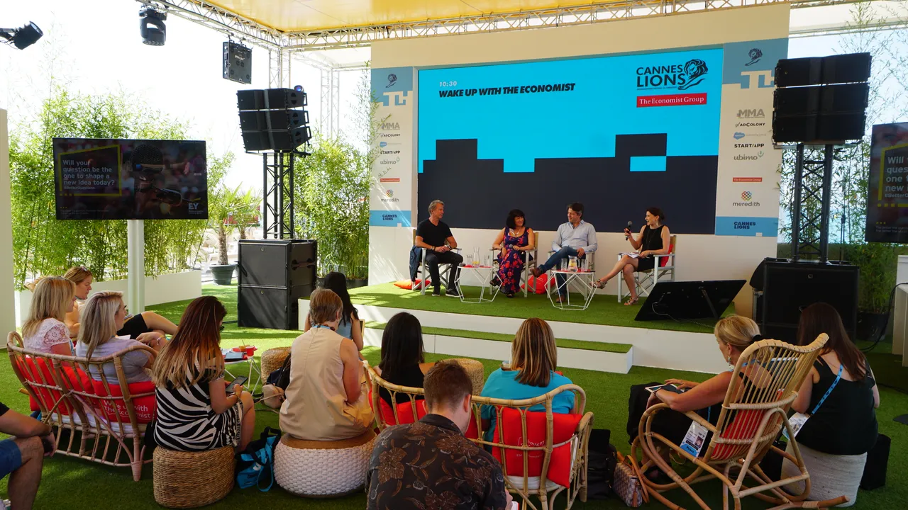 ‘I’m really tired of this debate about creativity vs data – clearly it’s both’: Global CMOs discuss measurement and machines at first Cannes Lions ‘Wake up with The Economist’ session 