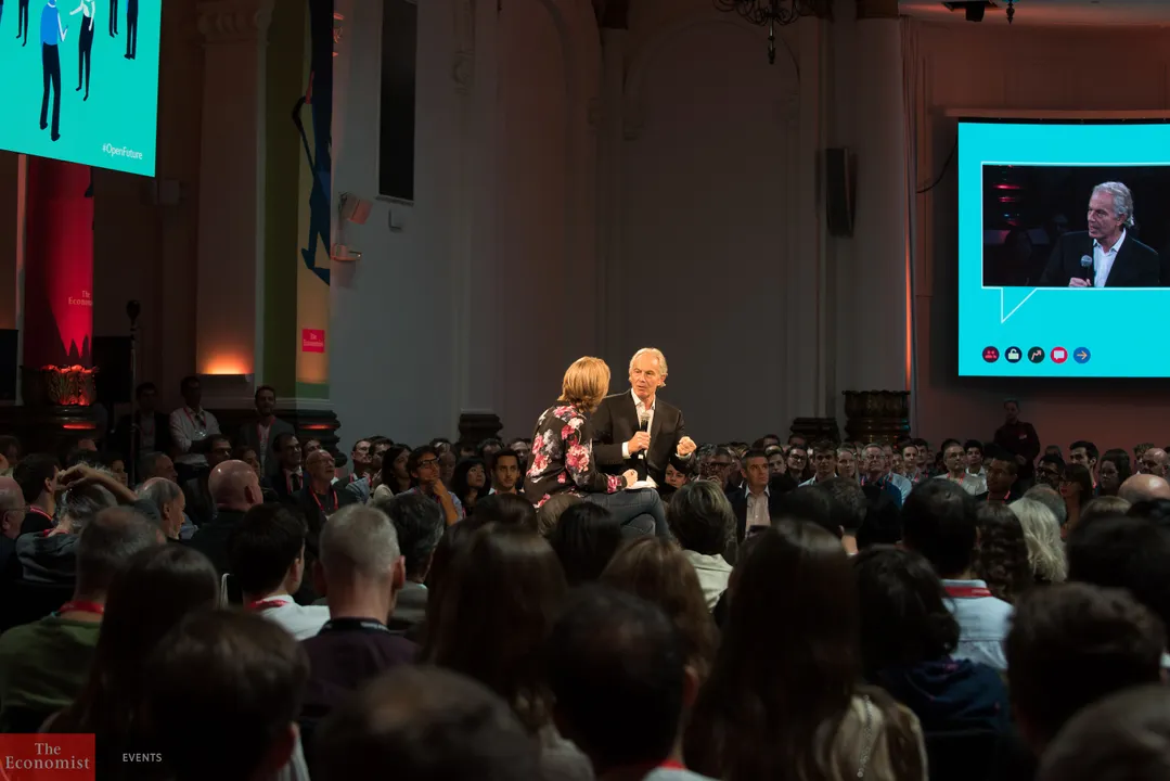 “We need to reinvigorate the politics of optimism” says former UK prime minister Tony Blair, as freedom of speech and Brexit dominate The Economist’s Open Future Festival