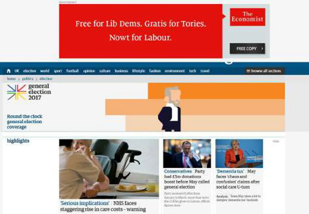 THE ECONOMIST TO OFFER COMPLIMENTARY ISSUES TO UK ELECTORATE AHEAD OF THE JUNE 8TH SNAP ELECTION